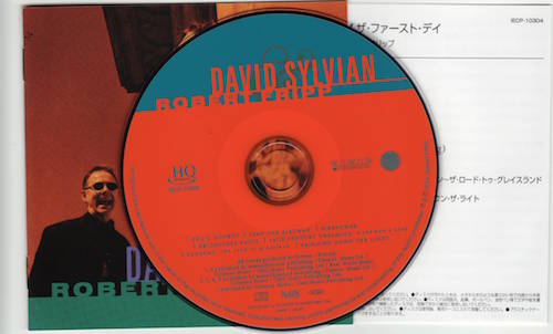 CD & Japanese and English Booklets, Sylvian, David & Fripp, Robert - The First Day